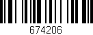Código de barras (EAN, GTIN, SKU, ISBN): '674206'