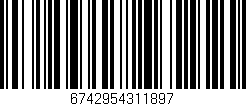 Código de barras (EAN, GTIN, SKU, ISBN): '6742954311897'