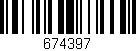 Código de barras (EAN, GTIN, SKU, ISBN): '674397'