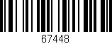 Código de barras (EAN, GTIN, SKU, ISBN): '67448'