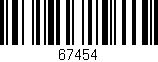 Código de barras (EAN, GTIN, SKU, ISBN): '67454'