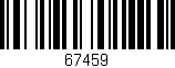 Código de barras (EAN, GTIN, SKU, ISBN): '67459'