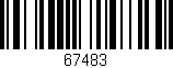 Código de barras (EAN, GTIN, SKU, ISBN): '67483'