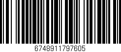 Código de barras (EAN, GTIN, SKU, ISBN): '6748911797605'