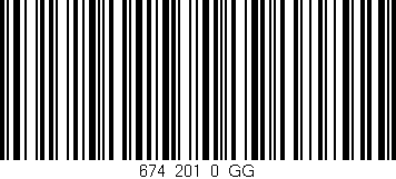 Código de barras (EAN, GTIN, SKU, ISBN): '674_201_0_GG'