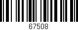 Código de barras (EAN, GTIN, SKU, ISBN): '67508'
