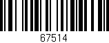 Código de barras (EAN, GTIN, SKU, ISBN): '67514'