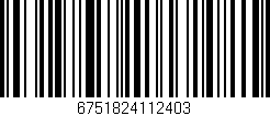 Código de barras (EAN, GTIN, SKU, ISBN): '6751824112403'