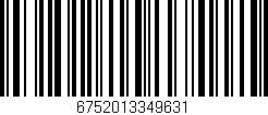 Código de barras (EAN, GTIN, SKU, ISBN): '6752013349631'