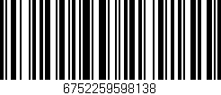 Código de barras (EAN, GTIN, SKU, ISBN): '6752259598138'