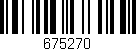 Código de barras (EAN, GTIN, SKU, ISBN): '675270'