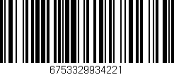 Código de barras (EAN, GTIN, SKU, ISBN): '6753329934221'