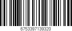 Código de barras (EAN, GTIN, SKU, ISBN): '6753397139320'