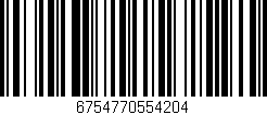 Código de barras (EAN, GTIN, SKU, ISBN): '6754770554204'