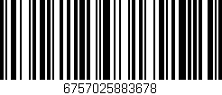 Código de barras (EAN, GTIN, SKU, ISBN): '6757025883678'