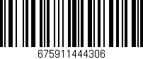 Código de barras (EAN, GTIN, SKU, ISBN): '675911444306'