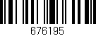 Código de barras (EAN, GTIN, SKU, ISBN): '676195'