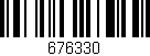 Código de barras (EAN, GTIN, SKU, ISBN): '676330'