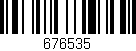 Código de barras (EAN, GTIN, SKU, ISBN): '676535'