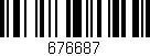 Código de barras (EAN, GTIN, SKU, ISBN): '676687'