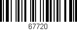 Código de barras (EAN, GTIN, SKU, ISBN): '67720'