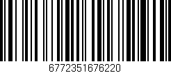 Código de barras (EAN, GTIN, SKU, ISBN): '6772351676220'
