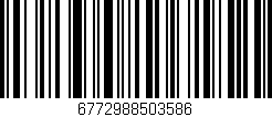 Código de barras (EAN, GTIN, SKU, ISBN): '6772988503586'