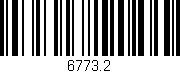 Código de barras (EAN, GTIN, SKU, ISBN): '6773.2'