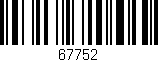 Código de barras (EAN, GTIN, SKU, ISBN): '67752'
