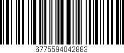 Código de barras (EAN, GTIN, SKU, ISBN): '6775594042883'