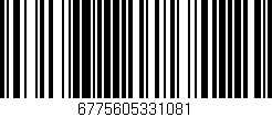 Código de barras (EAN, GTIN, SKU, ISBN): '6775605331081'