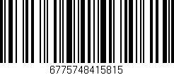 Código de barras (EAN, GTIN, SKU, ISBN): '6775748415815'