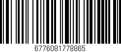 Código de barras (EAN, GTIN, SKU, ISBN): '6776081778865'