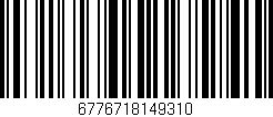 Código de barras (EAN, GTIN, SKU, ISBN): '6776718149310'