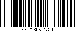 Código de barras (EAN, GTIN, SKU, ISBN): '6777269581239'