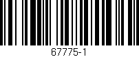 Código de barras (EAN, GTIN, SKU, ISBN): '67775-1'