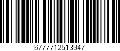 Código de barras (EAN, GTIN, SKU, ISBN): '6777712513947'