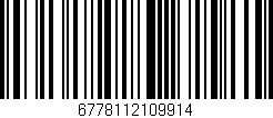 Código de barras (EAN, GTIN, SKU, ISBN): '6778112109914'