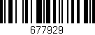 Código de barras (EAN, GTIN, SKU, ISBN): '677929'