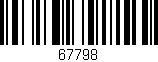 Código de barras (EAN, GTIN, SKU, ISBN): '67798'