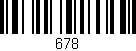 Código de barras (EAN, GTIN, SKU, ISBN): '678'