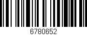 Código de barras (EAN, GTIN, SKU, ISBN): '6780652'