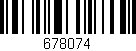 Código de barras (EAN, GTIN, SKU, ISBN): '678074'