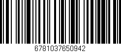Código de barras (EAN, GTIN, SKU, ISBN): '6781037650942'