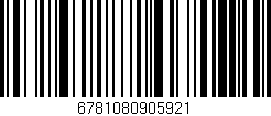 Código de barras (EAN, GTIN, SKU, ISBN): '6781080905921'