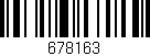 Código de barras (EAN, GTIN, SKU, ISBN): '678163'