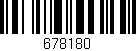 Código de barras (EAN, GTIN, SKU, ISBN): '678180'