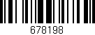 Código de barras (EAN, GTIN, SKU, ISBN): '678198'