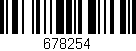 Código de barras (EAN, GTIN, SKU, ISBN): '678254'