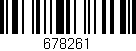 Código de barras (EAN, GTIN, SKU, ISBN): '678261'